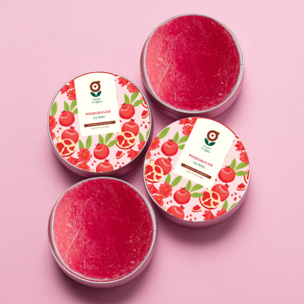 Pomegranate Lip Balm – Hydrates, Softens & Protects Lips Naturally